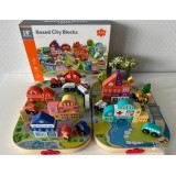ДЪРВЕН ОБРАЗОВАТЕЛЕН КОНСТРУКТОР ''МОЯТ ГРАД'' BOXED CITY BLOCKS
