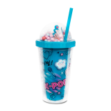 ЧАША СЪС СЛАМКА 450 МЛ. COOLPACK K POP BRIGHT