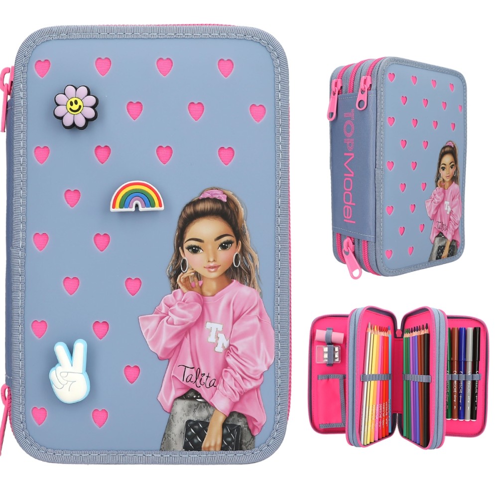 ТРОЕН ПЪЛЕН НЕСЕСЕР TOP MODEL CASE WITH SILICONE PINS на топ цена от ...