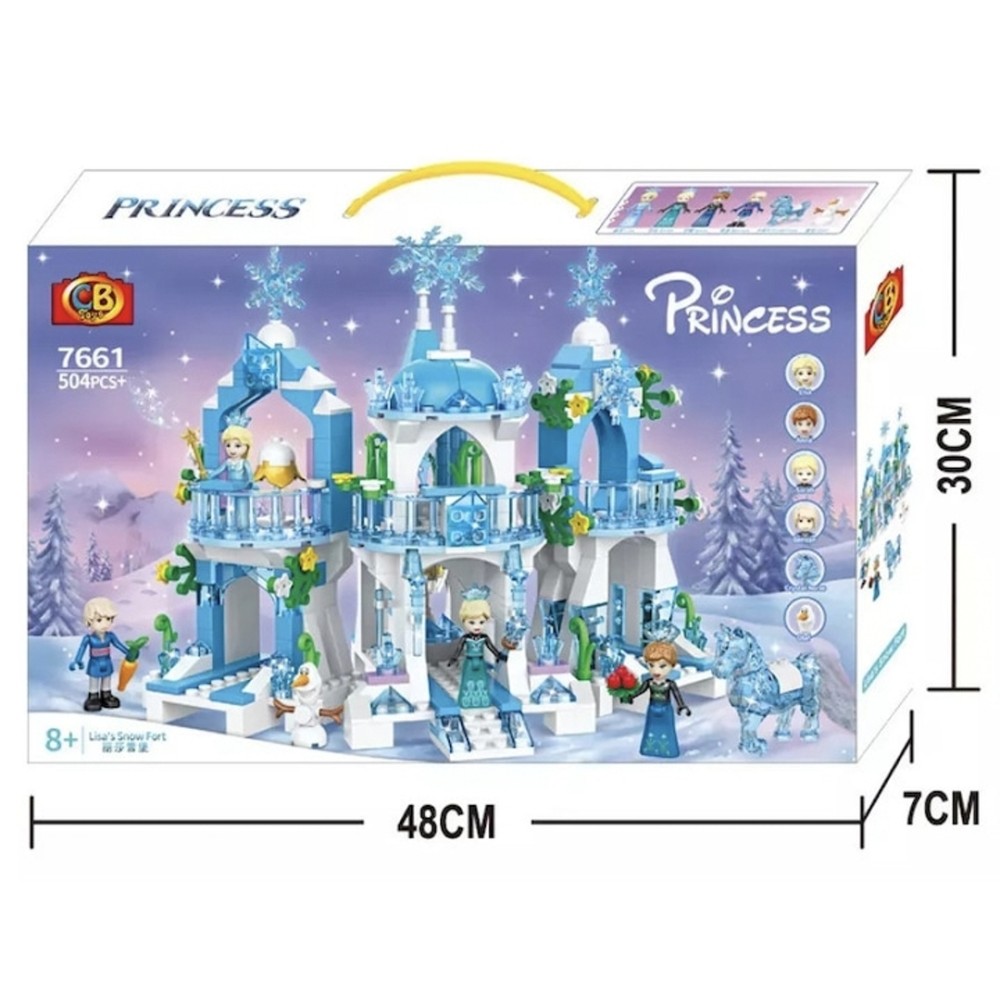 КОНСТРУКТОР PRINCESS КРИСТАЛЕН ЛЕДЕН ЗАМЪК 504 ЧАСТИ