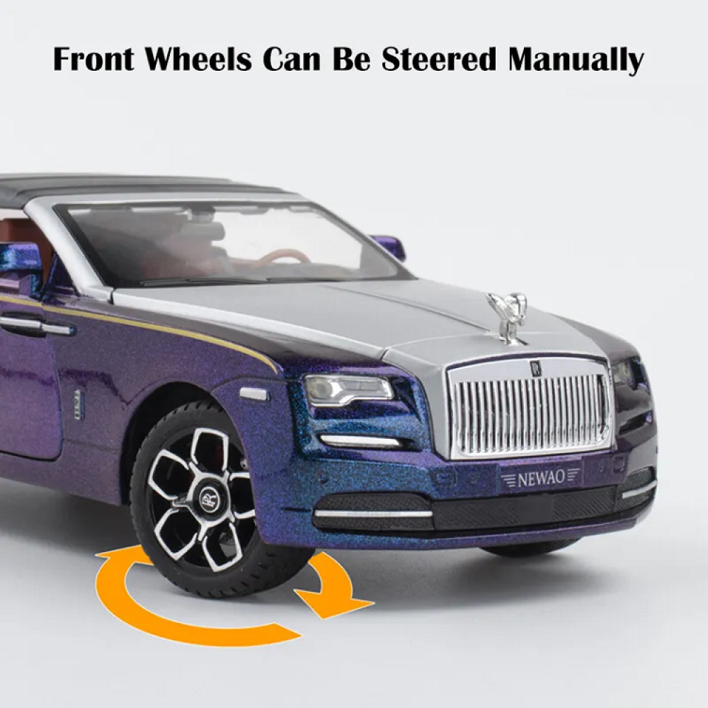 МЕТАЛНА КОЛА ROLLS-ROYSE 1:24 СЪС ЗВУК И СВЕТЛИНА