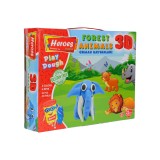КОМПЛЕКТ С ПЛАСТИЛИН 3D ДИВИ ЖИВОТНИ 