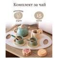 ДЕТСКИ ДЪРВЕН ЧАЕН КОМПЛЕКТ
