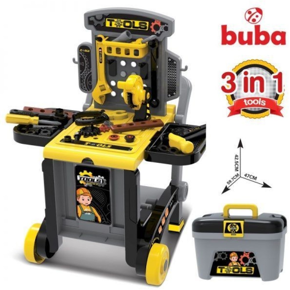 ДЕТСКИ КОМПЛЕКТ С ИНСТРУМЕНТИ BUBA DELUX TOOL SET